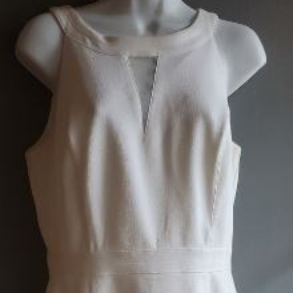 White House Black Market Off-white Dress - Size 8
